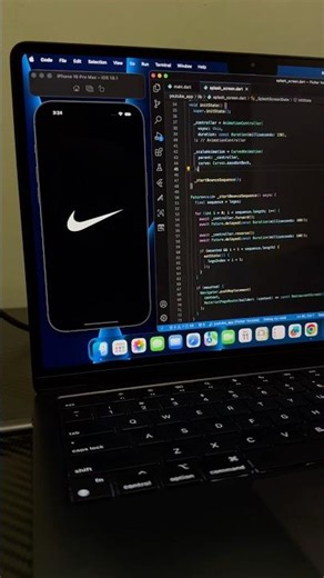 Nike Splash Screen Animation in Flutter #flutter #shorts