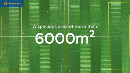 🎊 INTRODUCING OUR NEW ULTIMATE SPORTS FIELD - HOME FOR THE BRAVE LIONS! 🌿 Step into our newly renovated Sports Field, a spacious area exceeding 6000m², designed to be the heartbeat of sports in our community! 🌌 This state-of-the-art facility boasts a versatile layout with unique Renaissance art style reflecting our essence, accommodating up to 12 diverse games, from Football to Rugby, Teeball to Athletics, and beyond. Featuring a top-notch 7-a-side international standard football pitch, astro
