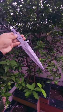 Hand-Forged Damascus Steel Knife,damascus steel blank blade, Damascus Knife Blank, Damascus Steel Knives, Blanks Full Tang,