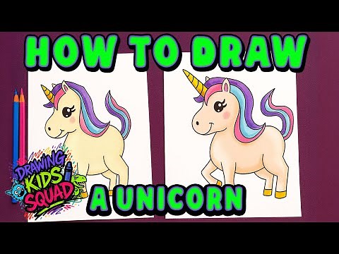 🦄 How to Draw a Unicorn! | Fun Step-by-Step for Kids ✨