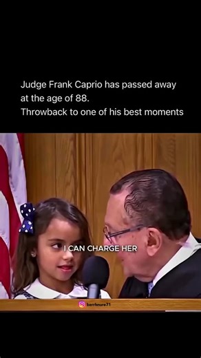 berrhnure71 on Instagram: "Nicest judge in the world’ Frank Caprio dies after cancer recurrence “In his honor, may we each strive to bring a little more compassion into the world — just as he did every day,” a post announcing Caprio’s death said Wednesday. #frankcaprio #judgefrank #sad #reels"