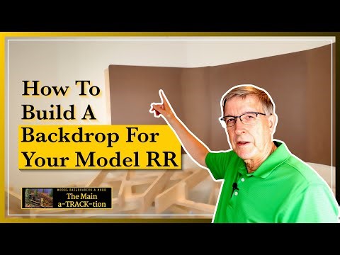 Building a Backdrop for the Model Railroad