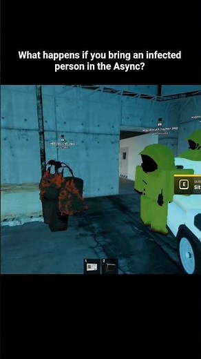 What happens if you bring an infected person in the Async Roblox Backrooms Desolation