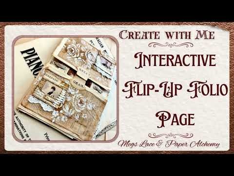 Interactive Flip up Folio Page with Hidden Pockets, Envelopes & Sari Silk 🩷✨Junk journal Tutorial 🌿