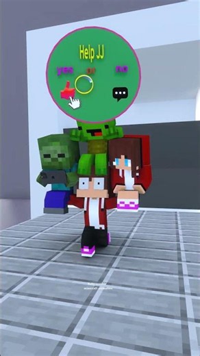 JJ is carrying everything on his shoulders 🤣#minecraftanimation