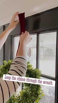 How to Hang Wreaths on Windows for Christmas Decor