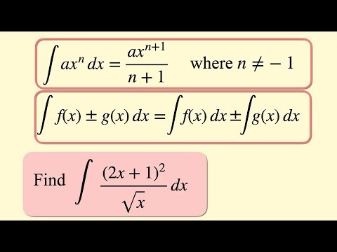 Indefinite Integrals | AS Level Mathematics