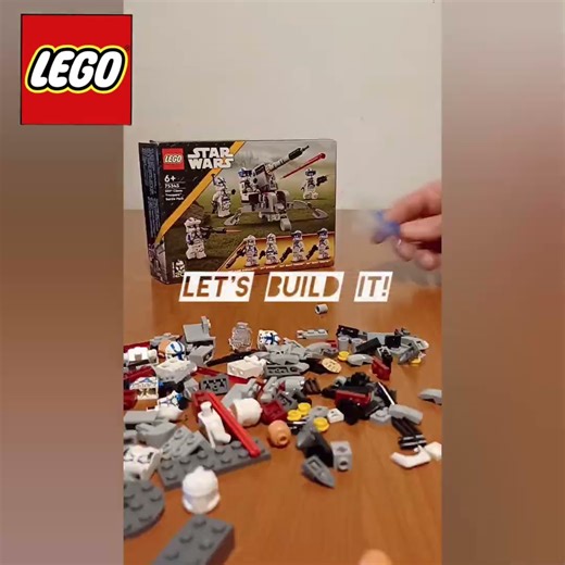 LEGO 501st Clone Troopers Battle pack set unboxing and building timelapse #shorts #lego #starwars