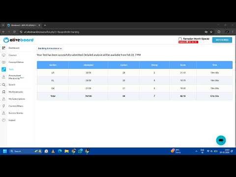 IBPS PO LIVE OLIVEBOARD 20-22 FEB🎯📚✍️ | Share Score📝👆 | How to Attempt Mock #sbi #sbiclerk