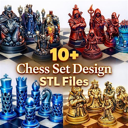 Buy 10+ Epic Chess Set STL Files – Fantasy, Gothic, Samurai, Skeleton Designs (digital Download) Online in India - Etsy