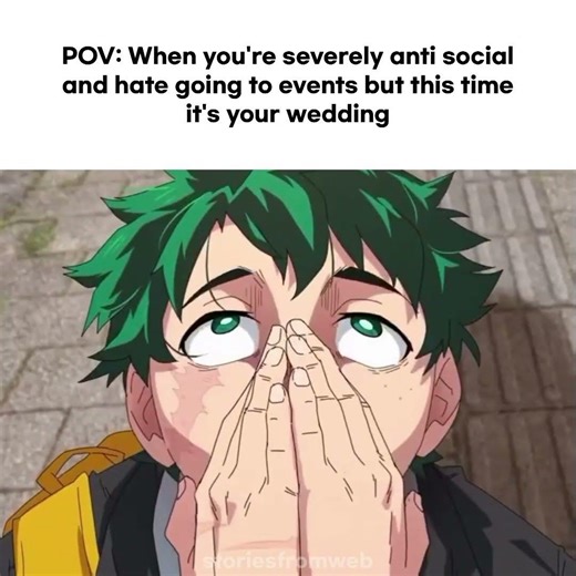 POV: When you are severely anti social but it's your wedding #fyp #anime #shorts