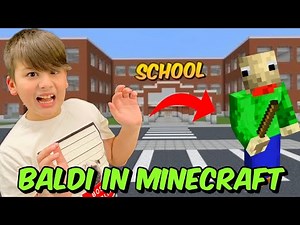 ΤΡΟΛΑΡΩ ΤΟ NOOBAKI ΠΟΥ ΕΓΙΝΕ BALDI ΣΤΟ ΣΧΟΛΕΙΟ Minecraft Famous Games ‪@LetsPlayKristina‬