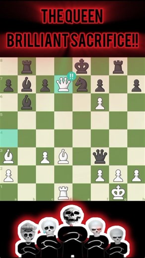 Unveiling the BRIGHTEST Gem in Chess History! "The Evergreen Game" Analyzed!!💀 #shorts