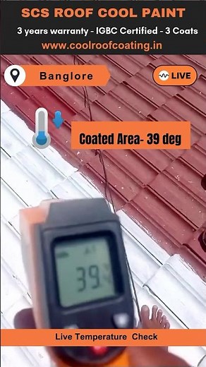 Scs Roof cool paint - Heat Reflective Paint for roof