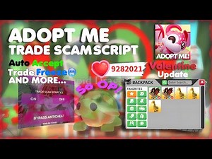 [NEW] ADOPT ME TRADE SCAM SCRIPT, AUTO ACCEPT, INFINITE HEARTS! | VALENTINE UPDATE❗️
