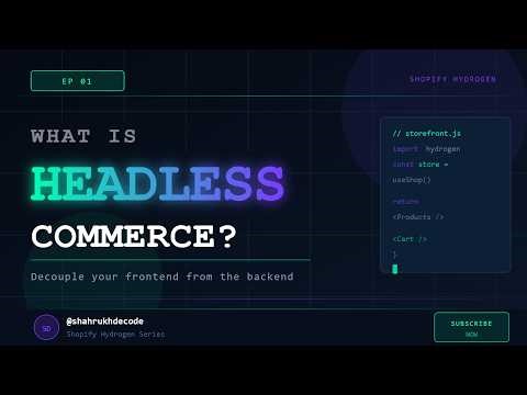 What is Headless Commerce? | Shopify Hydrogen Explained #shopify