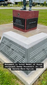 Monument to honor Medal of Honor recipient Teddy Roosevelt Jr. in Sainte-Mere-Église. #dday #NormandyTrip #WW2History #NormandyInvasion #DdayAnniversary #WW2Travel #NormandyBeaches #DdayLandings #WW2Normandy #NormandyTour #DdayMemorial #WW2Sites #NormandyHistory #Dday75 #WW2Traveler #NormandyBattlefields #DdayTour #WW2Remembrance #NormandyExperience #DdayHistory #omahabeach #dday79 #britishhero #britishveteran #WWIIBritishArmy #BandofBrothers #N4OH #walkamongheroes #greatestgeneration #dday80 | 
