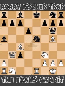 Bobby Fischer Trap: The Evans Gambit 📖🔥 #chessmaster | Chess Master
