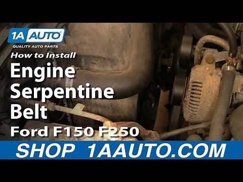How To Replace Engine Serpentine Belt Ford 92-96 F-150/F250