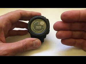 Garmin Instinct - Change the Compass from Degrees to Milliradians