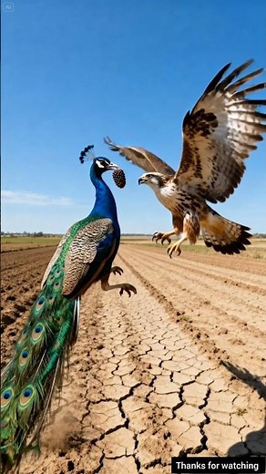 The woman saved the mulberry tree from drying up by watering it.😭#ai #tree #save #peacock