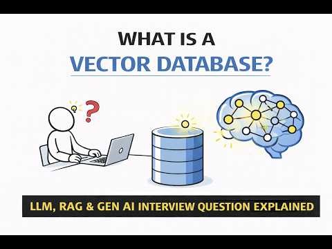 What Is a Vector Database? | LLM, RAG & Gen AI Interview Question Explained