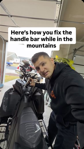 ROMAN on Instagram: "If your handle bar breaks in the backcountry while snowmobiling I hope this video helps you get out of a bad situation. Have you done this before? #snowmobile"