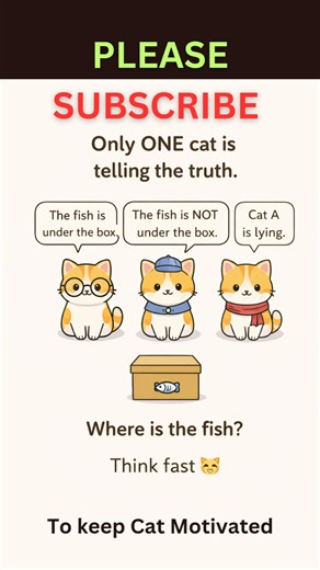 Only ONE Cat Is Telling the Truth 😼🧠 Can You Find It? #CatPuzzle #MindGame #ThinkFast #shorts