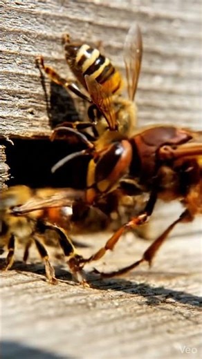 Giant Hornet Attacks Honey Bees – A Terrifying Predator Appears | Mysterious Animals Around Us