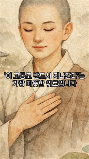 "이 고통이 영원할 것 같을 때, 이 말 하나" #마음의등불 #명언 #깨달음