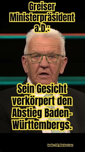 Elderly Winfried Kretschmann (#thegreens) complains about the crises of his term in office
