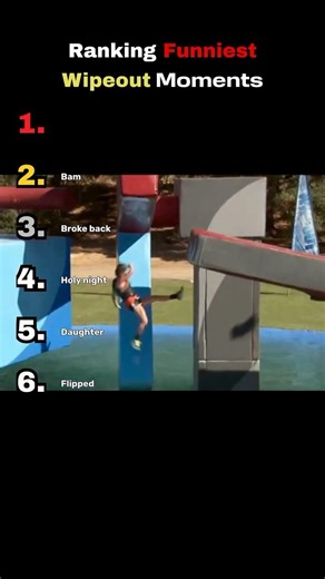 Ranking Funniest Wipeout Moments #ranking #funny #shorts #wow