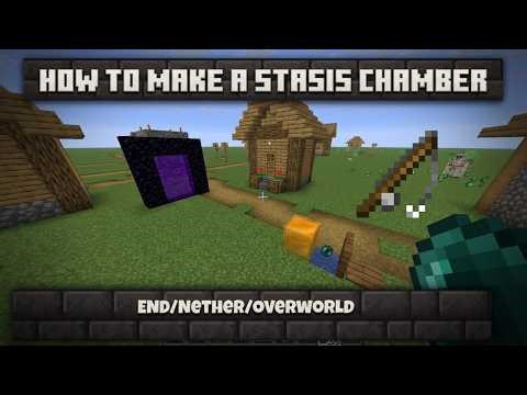 How to make a stasis chamber in Minecraft (JAVA ONLY!!!!!)
