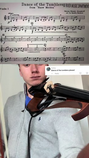 Tchaikovsky's Dance of the Tumblers Violin 1 Accompaniment