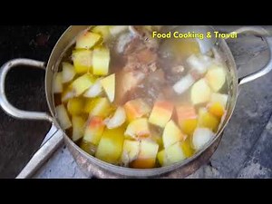 How to Make Cambodian Food, Khmer Food and Cuisine, Mixed Vegetable Soup with Beef #124