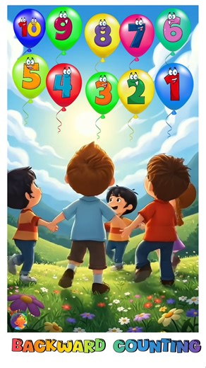backward counting balloon song #staylittlechannel #learning