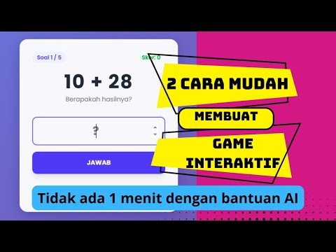 2 Langkah mudah membuat game pembelajaran