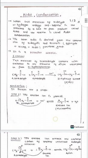 Aldol condensation with mechanism #aldol_condensation #aldol_condensation_class_12 #aldol