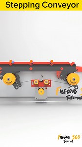 Stepping Conveyor #mechanical #mechanism #engineering #cad #solidworks #fusion360.mp4 | Breno Cruz