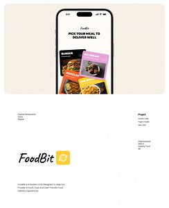 FoodBit - Food Delivery App | Brand Identity - Bitrix Infotech Pvt Ltd