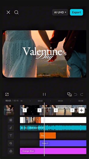 srm.template on Instagram: "Valentine’s Day video made easy 💌 Step by step: 1️⃣ Click the link in bio 2️⃣ Choose the Valentine template 3️⃣ Use it in CapCut 4️⃣ Add 14 clips of your favorite moments 5️⃣ Export & post ❤️✨ Perfect for couples & sweet memories 🥰 #edit #templatecapcut #valentines #videography #srmlltemplate26"