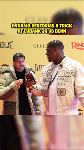 Dynamo Performs A Trick At Eubank Jr vs Conor Benn 😲 #tyrone #tyrone1mc #dynamo #magic | Tyrone