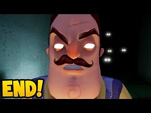 THE END of HELLO NEIGHBOR ALPHA 4! (Final Ending)