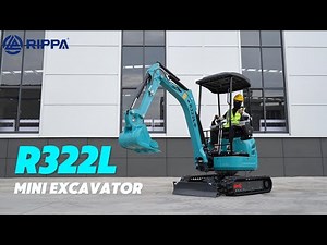 RIPPA R322L Mini Excavator丨Kubota D902 Engine丨High-Efficiency Compact Digger for Construction #rippa