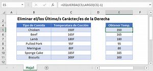 Eliminar el Último Carácter de la Derecha - Excel y Google Sheets