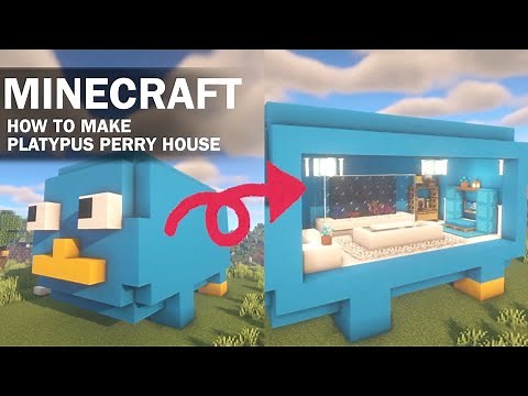 [Minecraft] How to make a platypus perry house. Stylish interior. From Phineas and Ferb