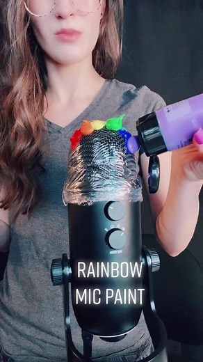 Rainbow Mic Paint ASMR TikTok Reply