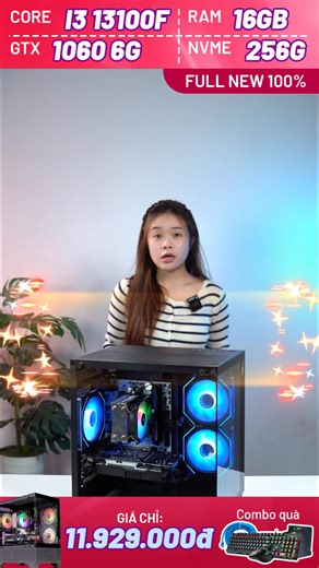 ❓ Bộ phím chuột cơ AULA S2022 PRO AULA S13 là gì? 👉 Là combo gaming được tặng kèm miễn phí khi bạn build PC tại Hoàng Long Computer. 🔹 Core i3 13100F | GTX 1060 6G | RAM 16G | NVMe 256G – 11.929.000đ 👉 Phù hợp: Game eSports, học tập, văn phòng, livestream cơ bản 🌎 https://bom.so/omiCBd ------------ Duy nhất tại bài viết này ------------ 💳 Trả góp 0% 🚚 Free ship toàn quốc 🎮 Dùng thử 3 ngày – không ưng hoàn tiền 🔰 Hàng mới 100% – bảo hành từng linh kiện tới 36 tháng =======================