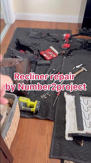 Before & After Recliner Frame Springs Repair – Napa, CA 🪑🔧 #reclinerrepair #numbe2project #sofafix