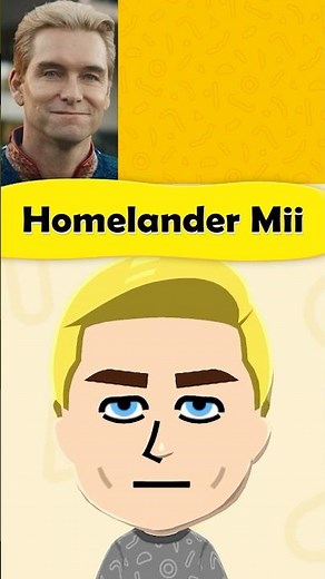 How to make a Homelander Mii in Tomodachi Life: Living The Dream.